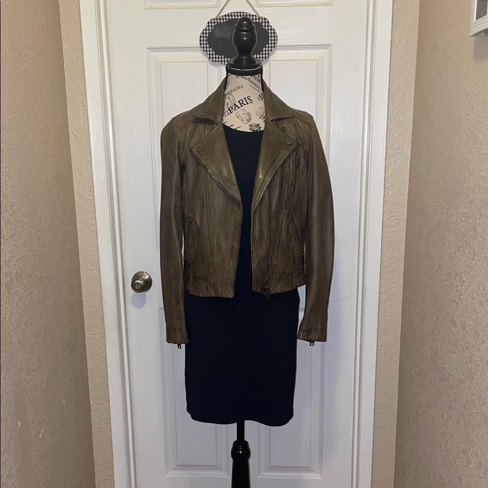 Lucky Brand Women's Brown Leather Jacket